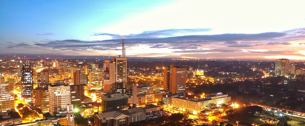 Zoomed out picture of Nairobi